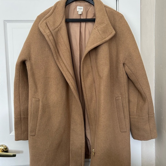 J. Crew Tan Wool Overcoat - Picture 2 of 5